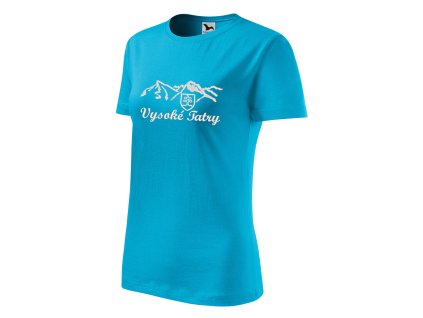 3634 2 damske tricko s vysivkou vzor vysoke tatry