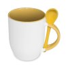 eng pm JS Coating mug with spoon yellow Sublimation Thermal Transfer 884 1