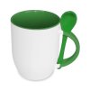 eng pm JS Coating mug with spoon green Sublimation Thermal Transfer 2902 1