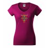 adam folk fuchsia red V