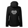 3178 9 softshellova bunda damska micro fleece s vysivkou vzoru ika v bielej farbne vpredu a vzadu
