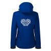 3178 15 softshellova bunda damska micro fleece s vysivkou vzoru ika v bielej farbne vpredu a vzadu