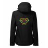 3181 9 softshellova bunda damska micro fleece s vysivkou vzoru ika folk vpredu a vzadu