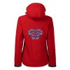 3187 6 softshellova bunda damska micro fleece s vysivkou vzoru ika modra vpredu a vzadu