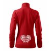3454 2 mikina cervena na zips s vysivkou ika na vyber z troch farebnych kombinacii na prednom a zadnom diele