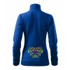 3457 5 mikina modra na zips s vysivkou ika na vyber z troch farebnych kombinacii na prednom a zadnom diele