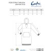 3562 2 damske vysivane saty s kapucnou ocelovo siva vzor ika biela