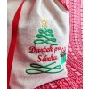 3592 1 darcekove vianocne mikulasske vrecko s vysivkou mena