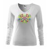 3595 2 damske tricko dlhy rukav s vysivkou ika folk vyber farieb tricka