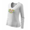 3595 3 damske tricko dlhy rukav s vysivkou ika folk vyber farieb tricka