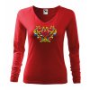 3595 4 damske tricko dlhy rukav s vysivkou ika folk vyber farieb tricka