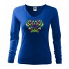 3595 8 damske tricko dlhy rukav s vysivkou ika folk vyber farieb tricka