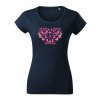 3805 7 damske tricko s vysivkou ika ruzove odtiene vyber farieb tricka u vystrih