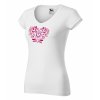 3814 2 damske tricko s vysivkou ika ruzove odtiene vyber farieb tricka v vystrih