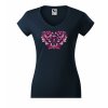3814 7 damske tricko s vysivkou ika ruzove odtiene vyber farieb tricka v vystrih