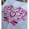 3814 9 damske tricko s vysivkou ika ruzove odtiene vyber farieb tricka v vystrih