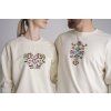 Folklórna mikina OVERSIZE unisex Adam bordo