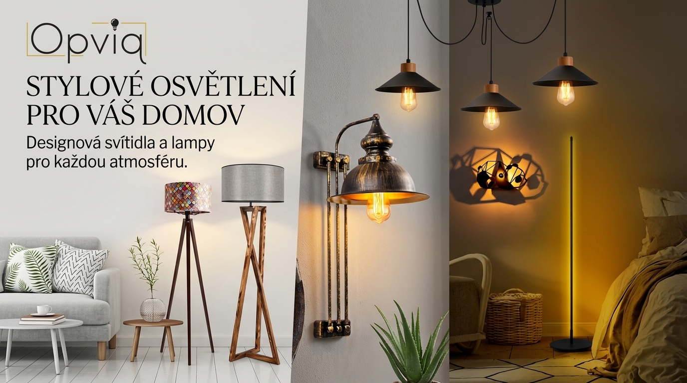 Stylové osvětlení, lampy, lampičky a lustry Opviq