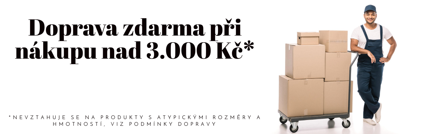 Doprava zdarma 3000kč