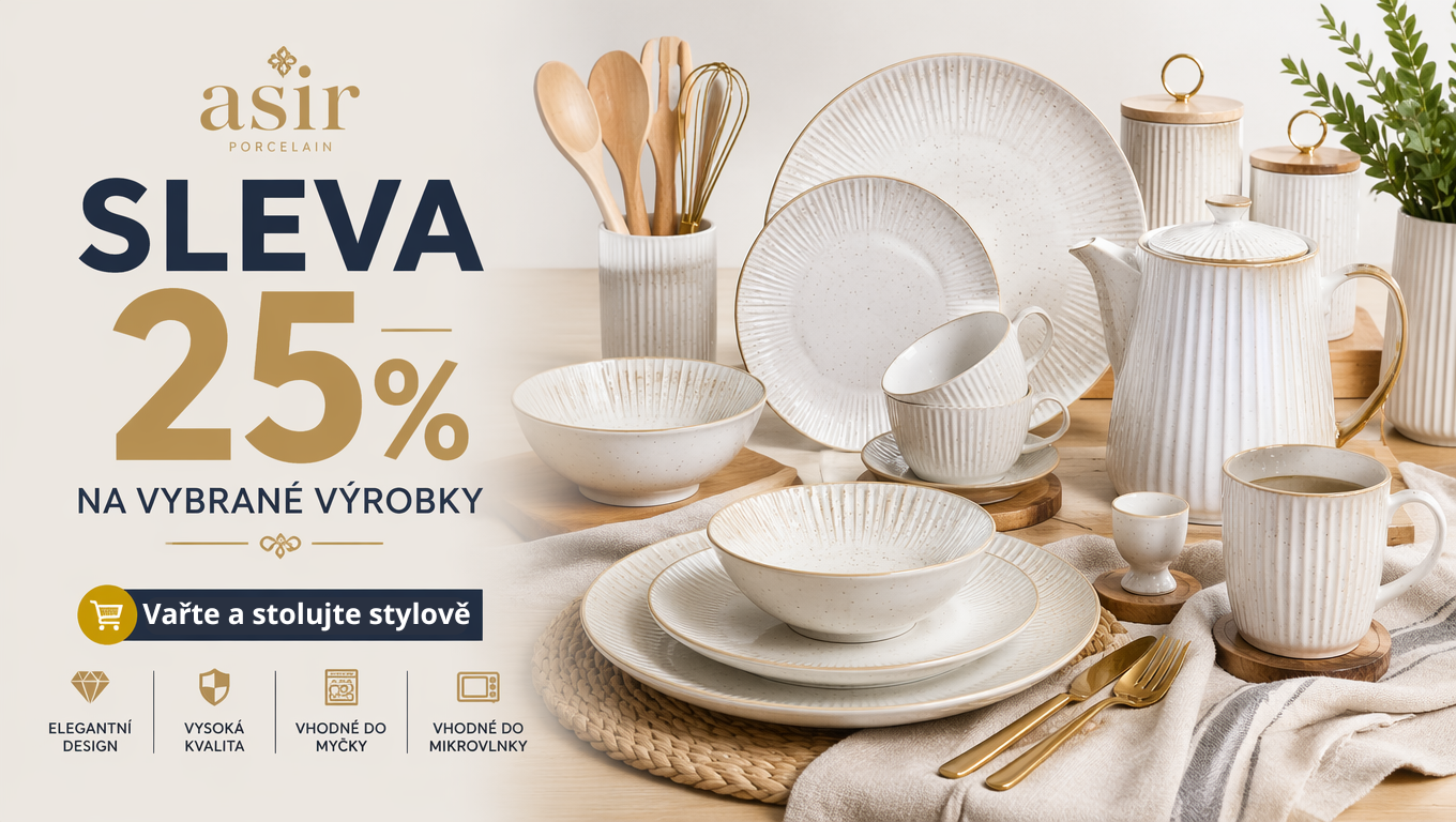 Sleva -25% na vybrané výrobky značky ASIR