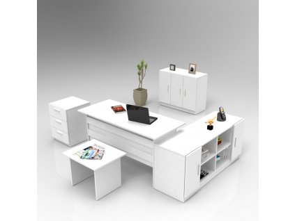 Set kancelářského nábytku VO16 bílý