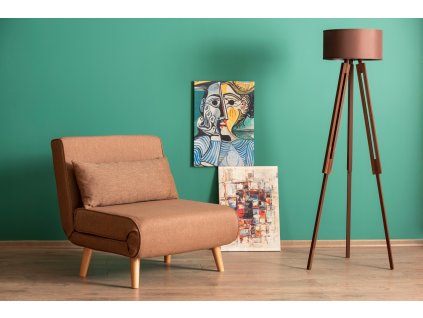 Rozkládací křeslo FOLDE SINGLE hnědé