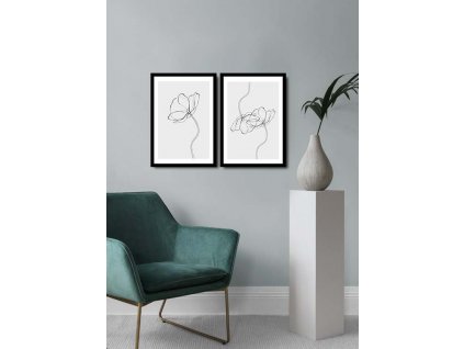 Obraz na MDF s rámem 2ks