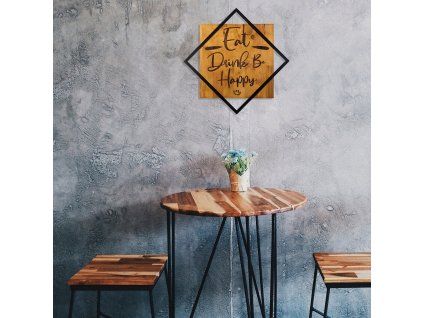 Nástěnná dekorace dřevo