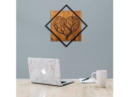 Nástěnná dekorace dřevo