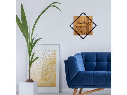 Nástěnná dekorace dřevo