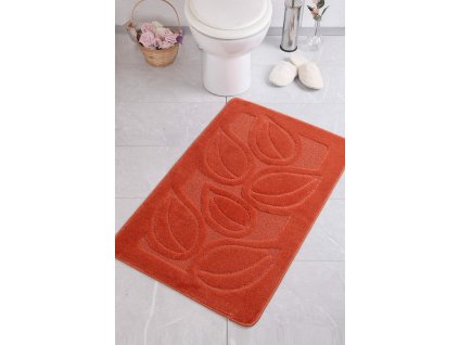 Koupelnová předložka FLORA oranžová