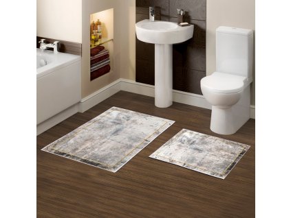 Koupelnová předložka 2 ks KT479 mramor
