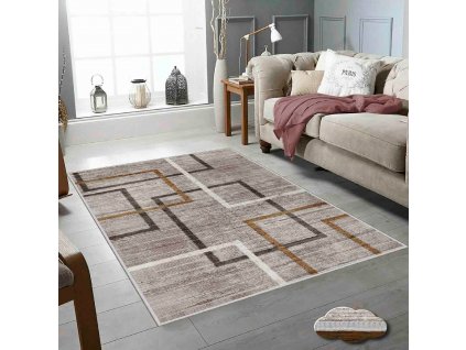 Koberec (120 x 180) WOOKECE700 šedý 