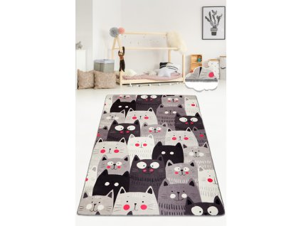 Koberec (150 x 240) CATS GRAY DJT šedý 