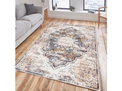 Koberec (160 x 230) WOOSONIL083 zašlý barevný Perský vzor