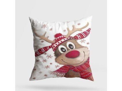 Polštář YY20235 bílý se sobem