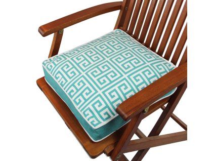 Polštář YM1201 tyrkysový s vzorem