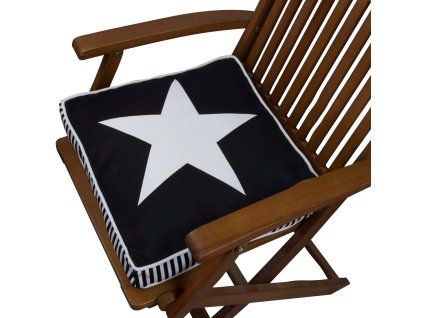 Polštář YM1220 černý s hvězdou