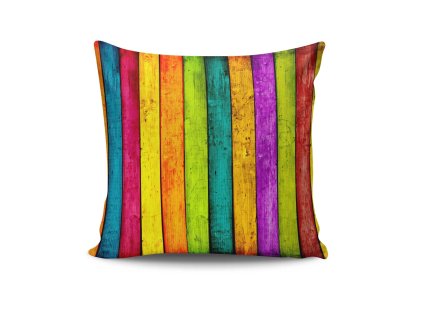 Povlak na polštář NKRLNT-112 barevná prkna