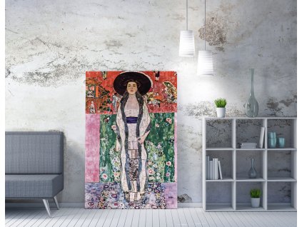 Obraz na plátně (70 x 100 cm) Gustav Klimt – Portrét Adele Bloch – Bauerové