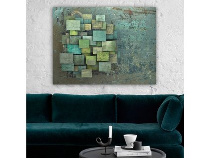 Obraz na plátně Zelená abstrakce