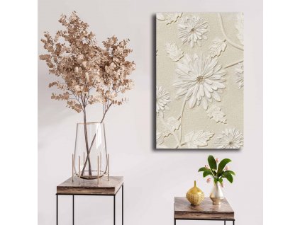 Obraz na plátně Chryzantémy na domě