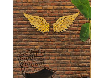 Nástěnná dekorace kovová APT705 Křídla