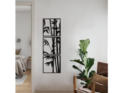 Nástěnná dekorace kovová APT041 Bambus