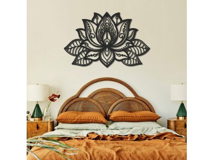 Nástěnná dekorace kovová APT524 Květ