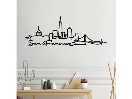 Nástěnná dekorace kovová SAN FRANCISCO 