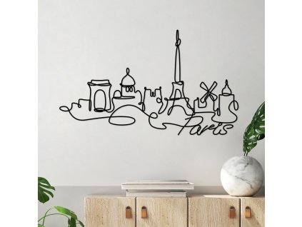 Nástěnná dekorace kovová PARIS 