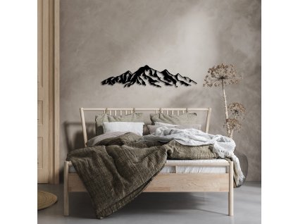 Nástěnná dekorace kovová MOUNTAIN pohoří