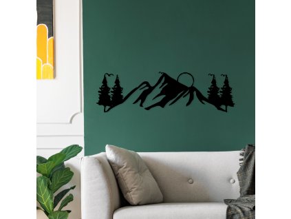 Nástěnná dekorace kovová LANDSCAPE 3 krajina