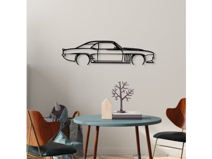 Nástěnná dekorace kovová CHEVROLET CAMARO SILHOUETTE 